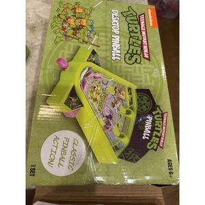 Teenage Mutant Ninja Turtles Table Top Desktop Pinball Game TMNT Brand New!